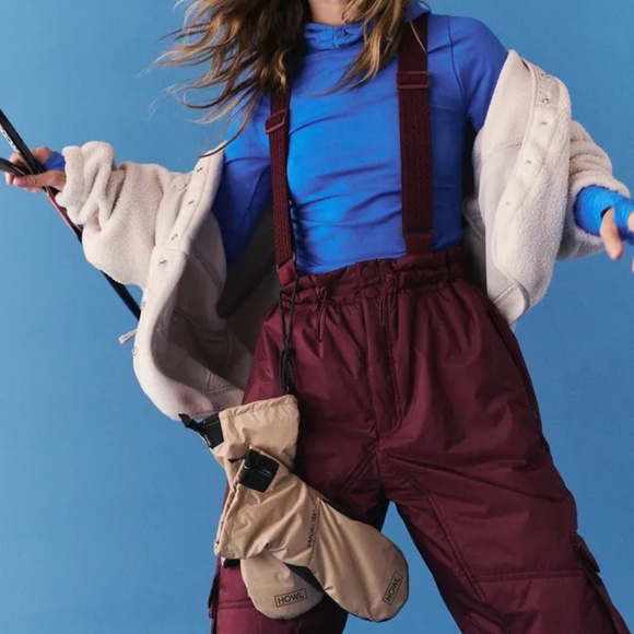 Free People Dew Point Overalls - Oxblood - Picture 1 of 4